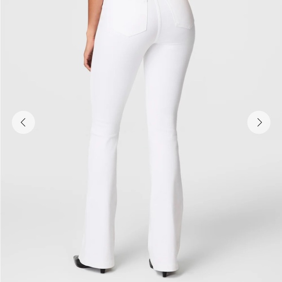 NWT SPANX White Flare Jeans Small - Picture 3 of 7